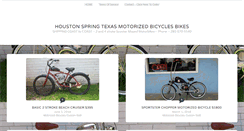 Desktop Screenshot of houstonmotorizedbicycles.com