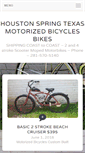 Mobile Screenshot of houstonmotorizedbicycles.com